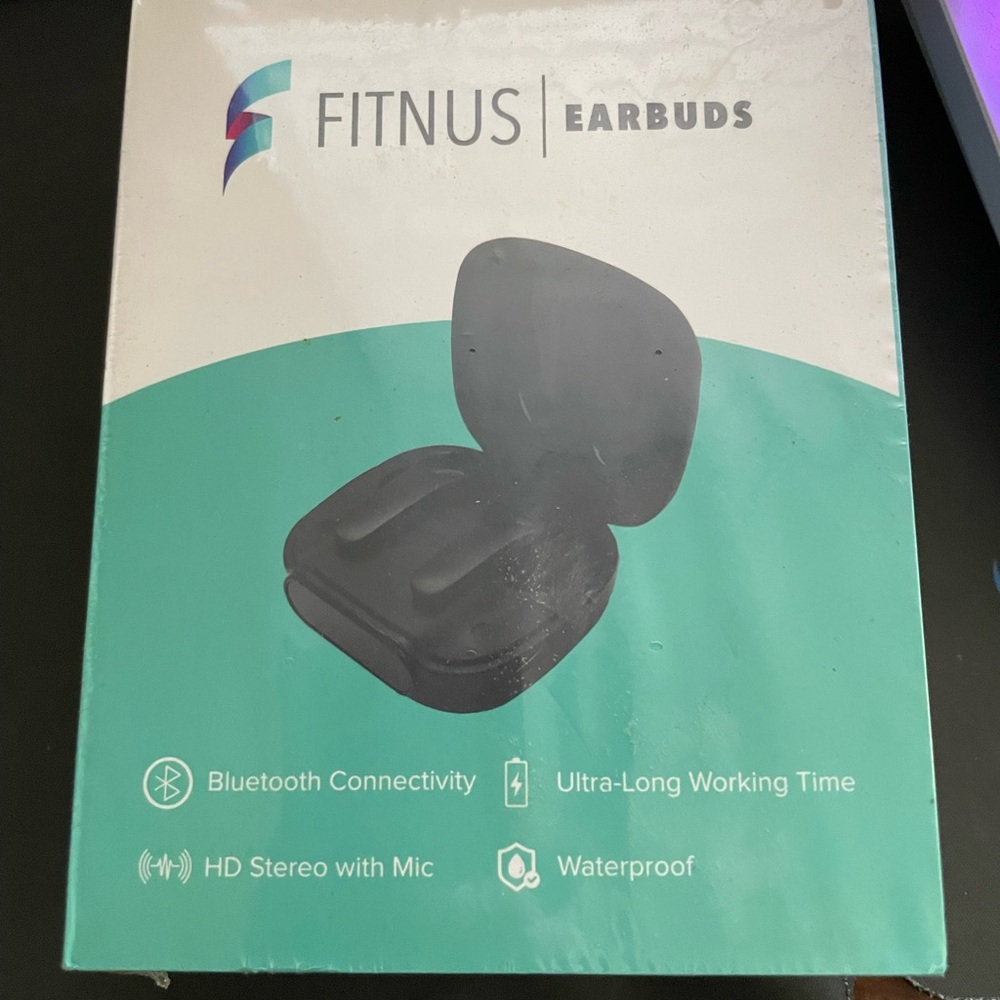 FITNUS Wireless Earbuds, Watch, and Watch Band - Black